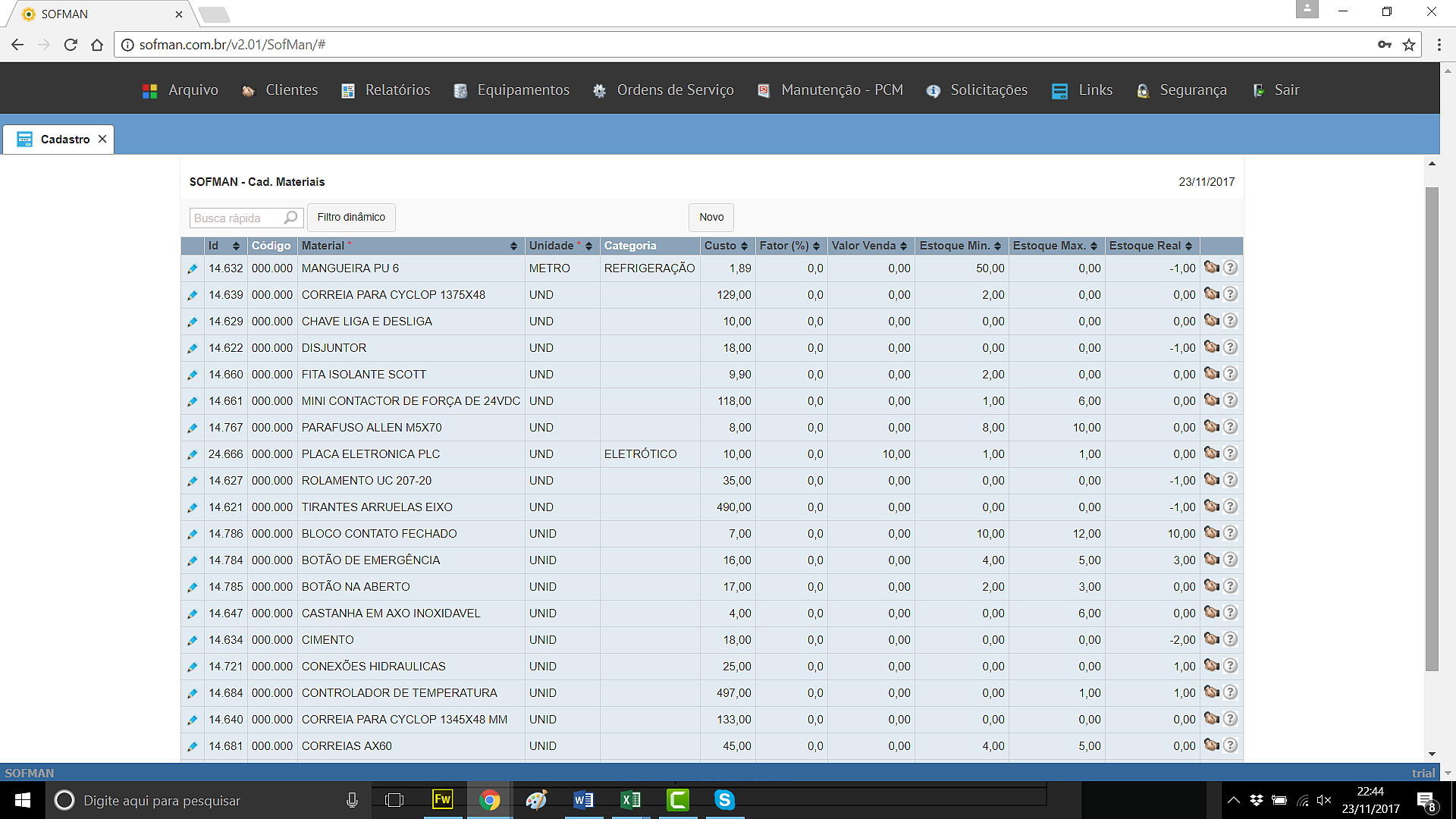 Estoque Fw Sofman Planilhas Em Excel Hot Sex Picture